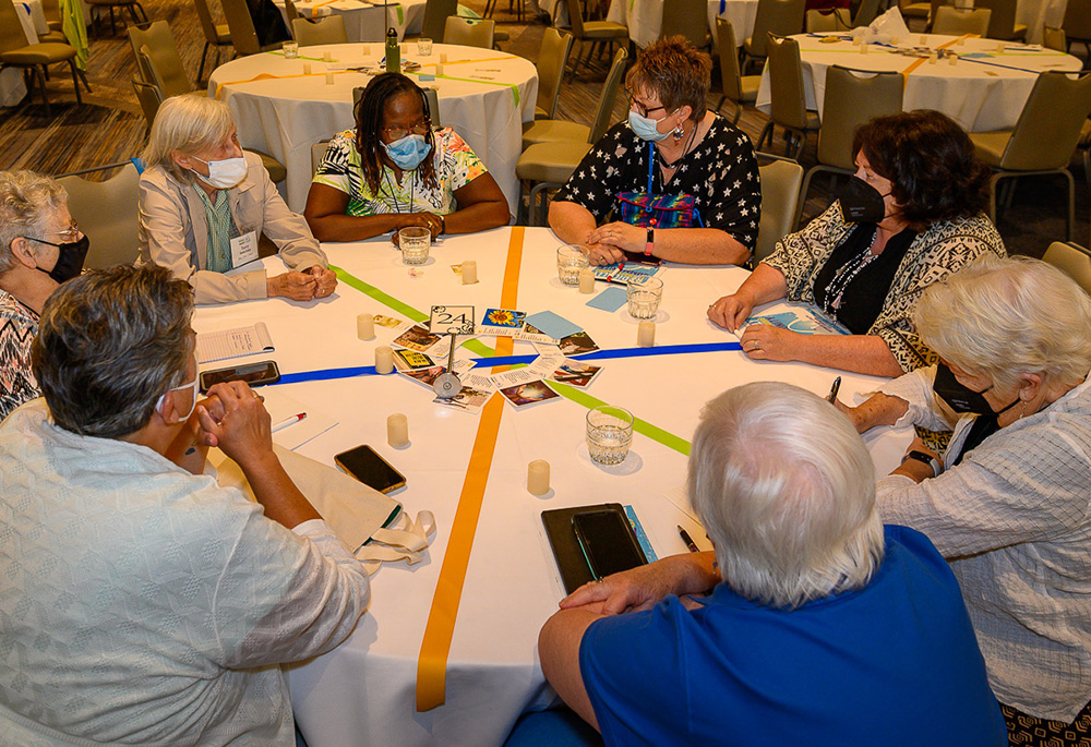 The Federation of the Sisters of St. Joseph's Event 2022 was held July 8-10 in St. Louis. Some 450 sisters and federation members attended. Another 600-plus joined virtually. (Mary Sue Rosenthal Gee) The Federation of the Sisters of St. Joseph's Event 2022 was held July 8-10 in St. Louis. Some 450 sisters and federation members attended. Another 600-plus joined virtually. (Mary Sue Rosenthal Gee)