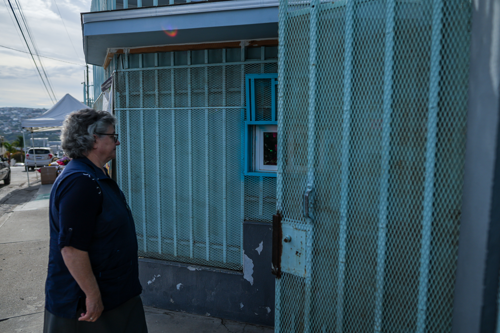Sr. Albertina Paoletti, director of the Instituto Madre Asunta (also known as Casa Asunta), reveals that they had to minimize contact with the outside world due to pressure from groups seeking to capture migrants staying at the shelter. (Jorge Nieto)