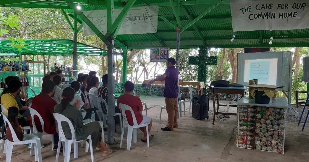 Priests with the Missionaries of the Sacred Heart lead trainings on how to construct ecobricks at their 15 parishes across the Philippines. The program is part of the religious order's creation care initiatives in the spirit of Pope Francis' encyclical "Laudato Si', on Care for Our Common Home."