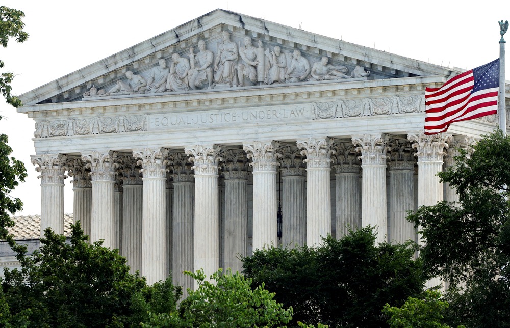 U.S Supreme Court Idaho abortion ruling, 2024 Facade of Supreme Court building