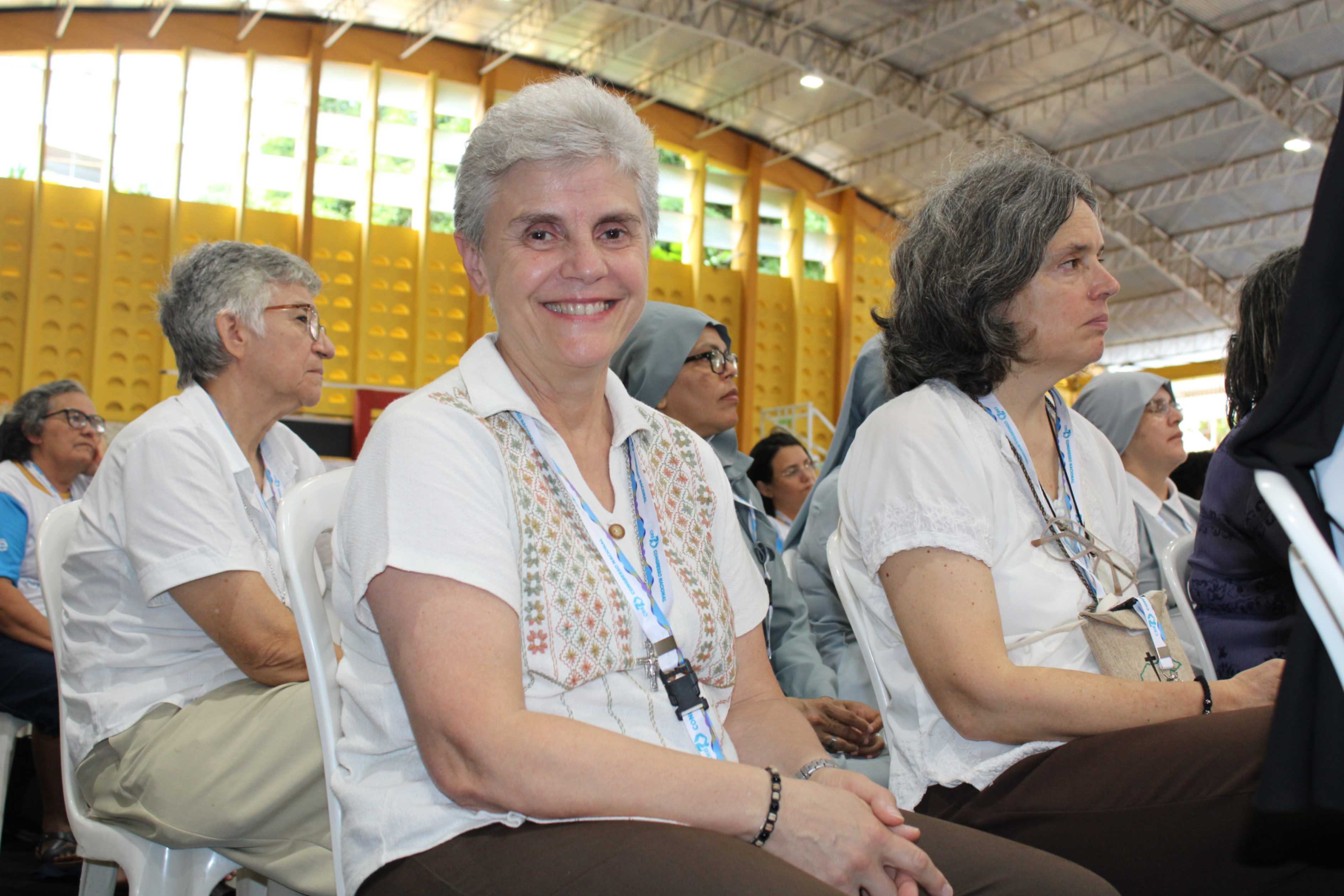 Sr. Daniela Cannavina, secretary general of Confederation of Latin American Religious, attends Conference of Religious in Brazil jubilee. (Courtesy of CRB)