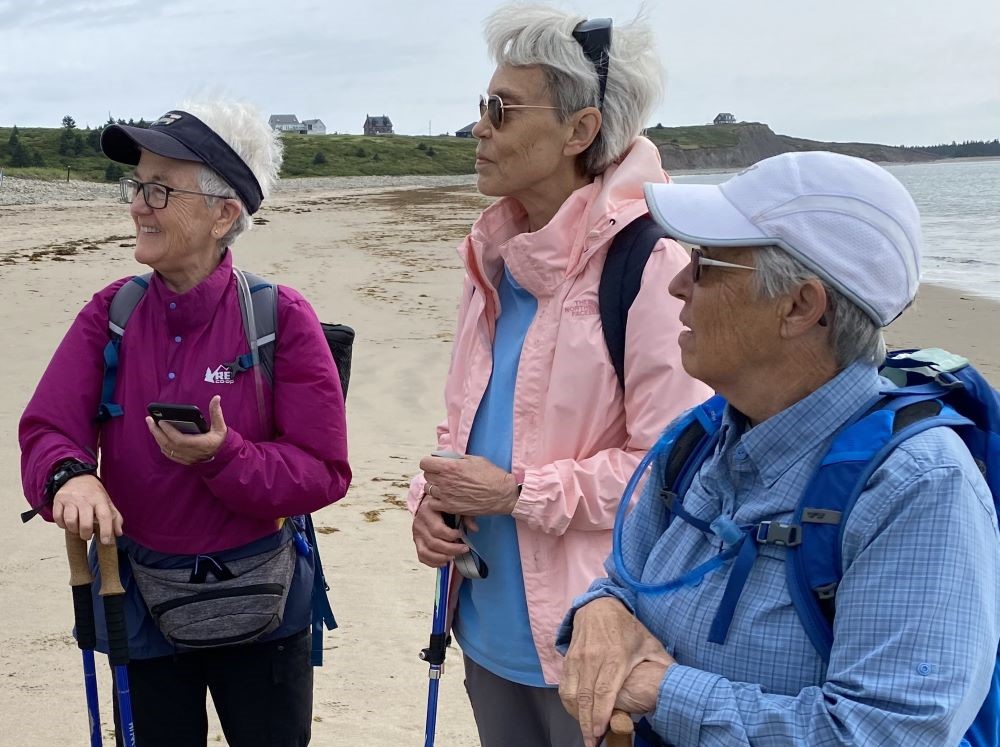 Religious of the Sacred Heart Sr. Mary Frohlich, center, is seen at Hirtle's Beach, Nova Scotia. She is with Sr. Diane Roche, left, and Sr. Jane O'Shaughnessy. Religious of the Sacred Heart Sr. Mary Frohlich, center, is seen at Hirtle's Beach, Nova Scotia. She is with Sr. Diane Roche, left, and Sr. Jane O'Shaughnessy.