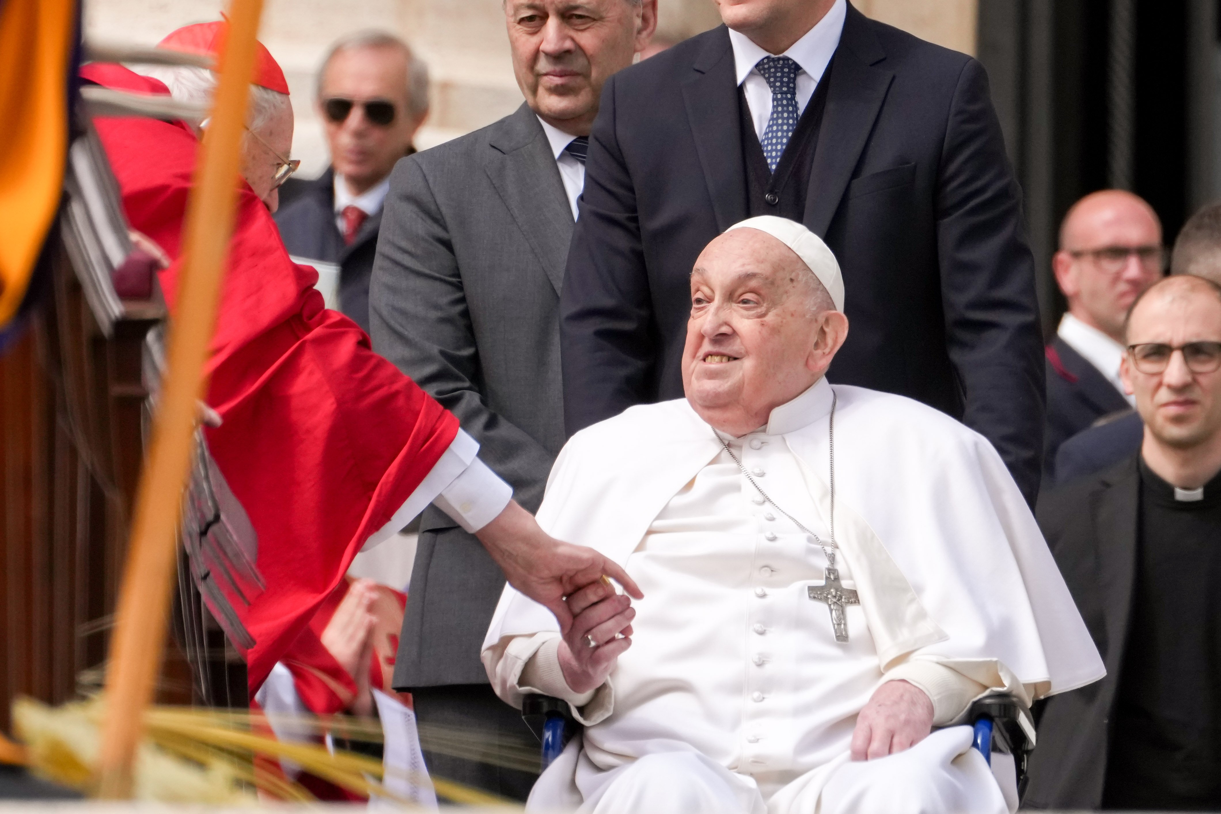 Pope Francis at Palm Sunday Mass