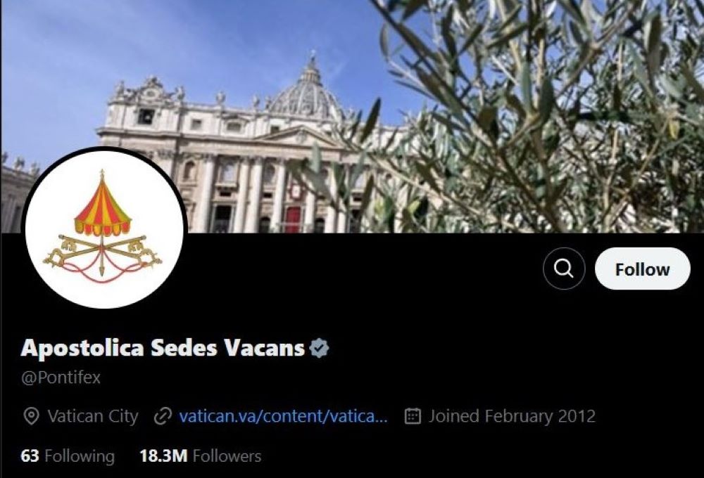 Vatican twitter profile