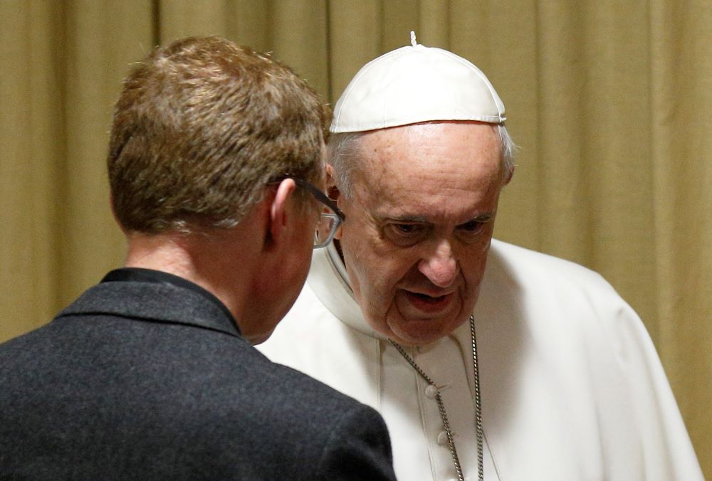 Pope Francis with Fr. Zollner