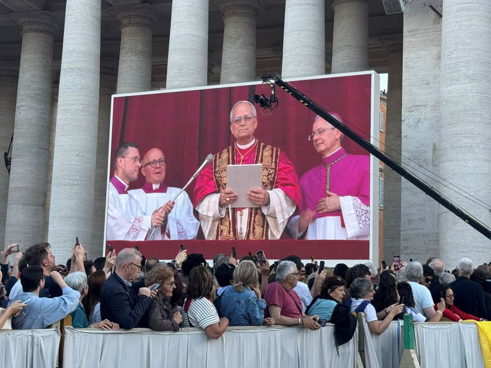 Crowds gather in St. Peter’s Square at the Vatican during the newly elected Pope Leo XIV's "Urbi et Orbi" address following his election May 8. (GSR photo/Rhina Guidos) Crowds gather in St. Peter’s Square at the Vatican during the newly elected Pope Leo XIV's "Urbi et Orbi" address following his election May 8. (GSR photo/Rhina Guidos)