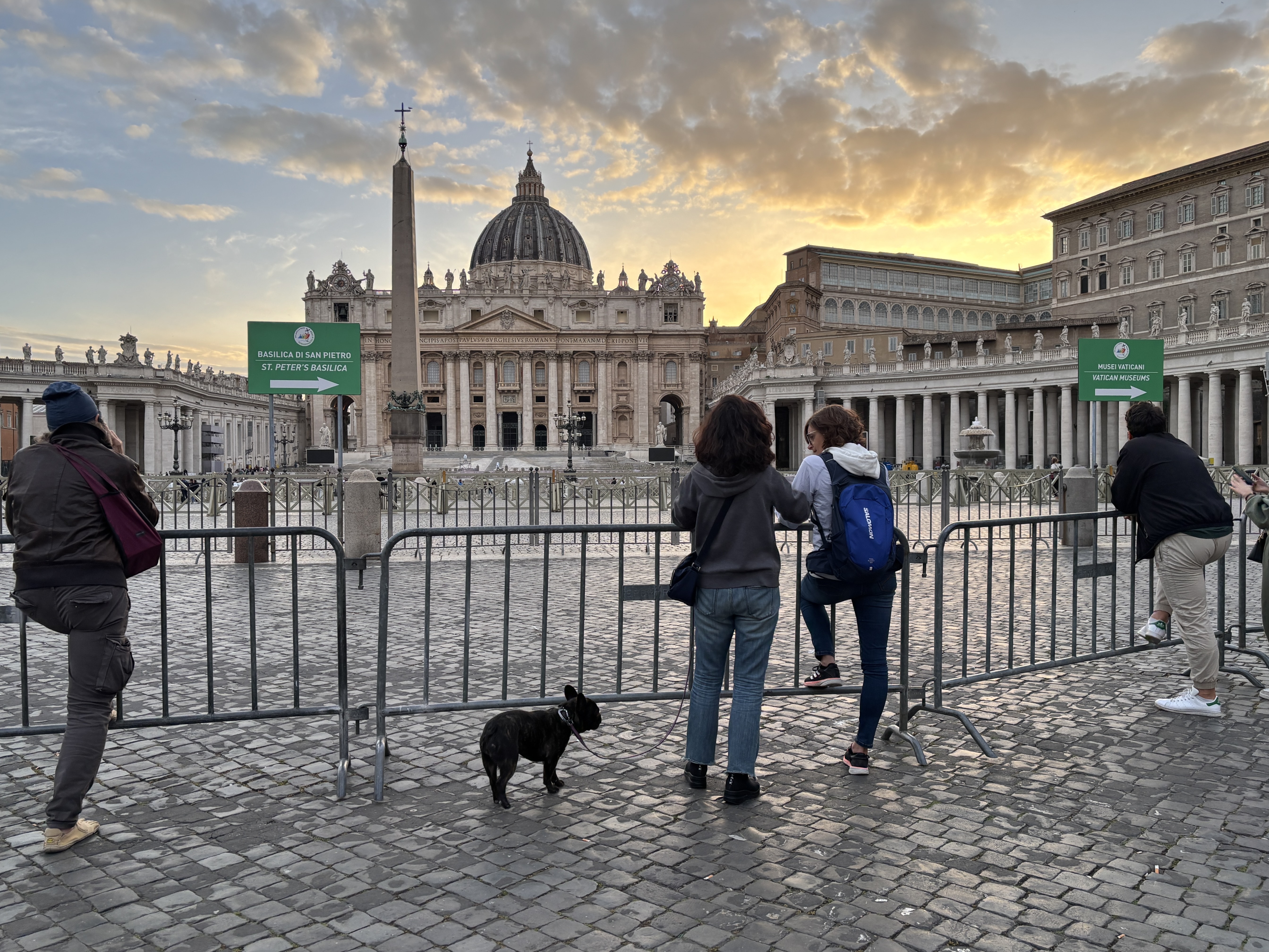 sunset St. Peter's Square May 3 2025 sunset St. Peter's Square May 3 2025