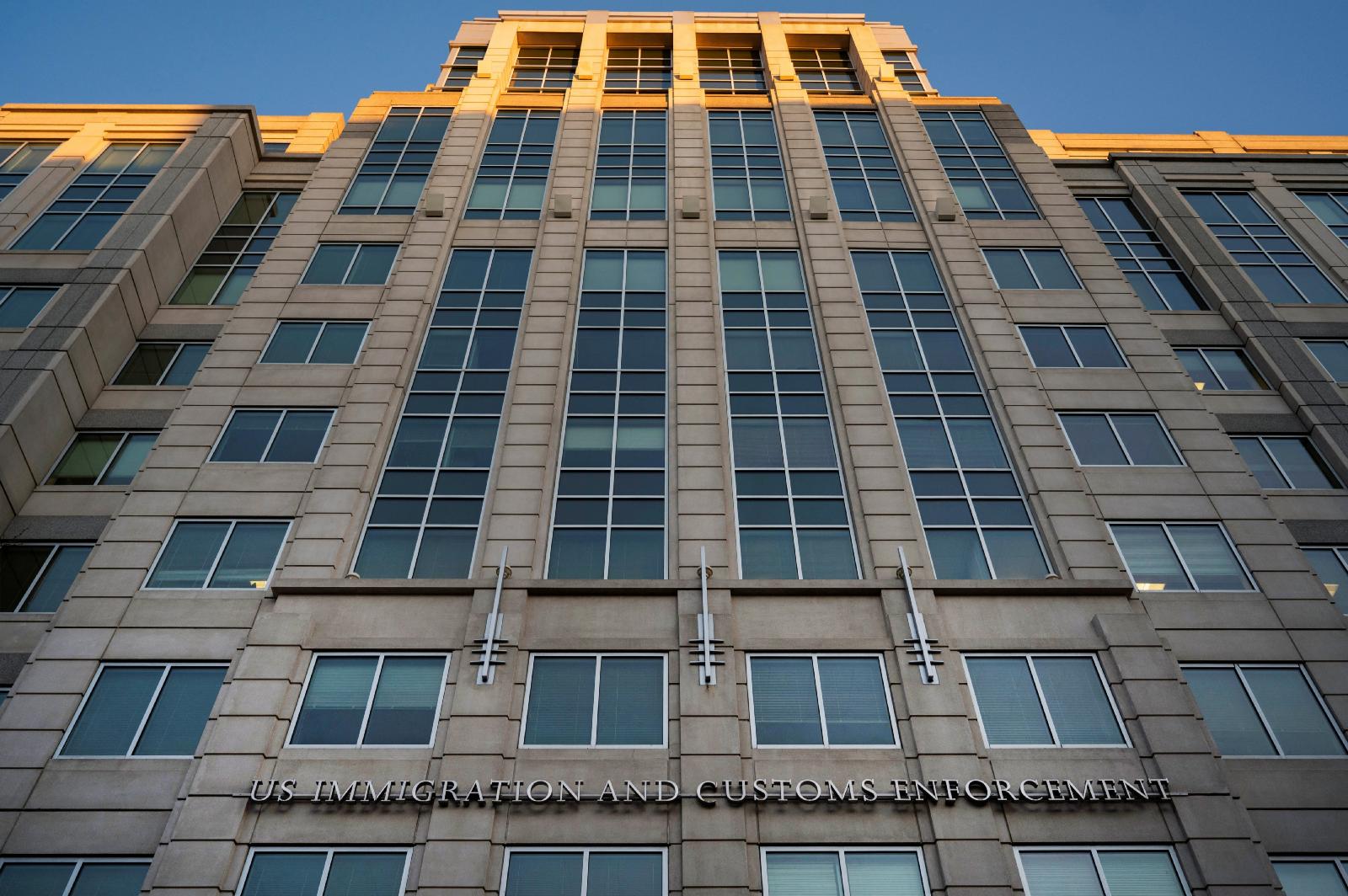 Sunlight hits the U.S. Immigration and Customs Enforcement building in Washington Jan. 18, 2025. Sunlight hits the U.S. Immigration and Customs Enforcement building in Washington Jan. 18, 2025.