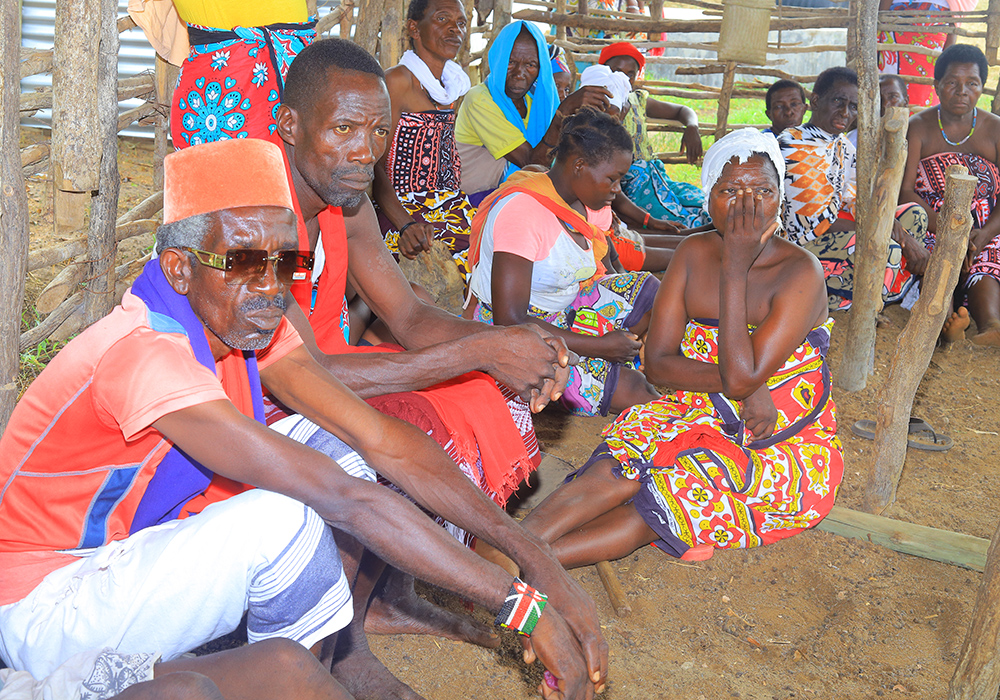 People are pictured who reside at the Kaya Godoma Rescue Centre in Kilifi, a coastal town in Kenya. Some elderly individuals at Kaya Godoma have been accused of witchcraft by members of their community and even their relatives. This has led to them being violently driven from their homes. (GSR photo/Doreen Ajiambo)