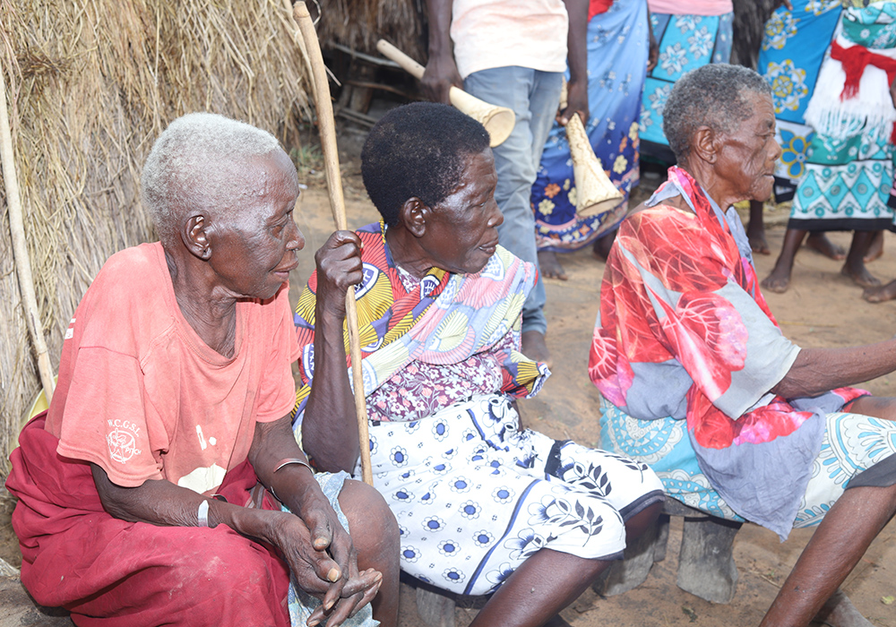 Elderly women evicted from their homes for witchcraft accusations seek refuge at a center in Kilifi, a coastal town in Kenya, on April 24, 2025. (GSR photo/Doreen Ajiambo)