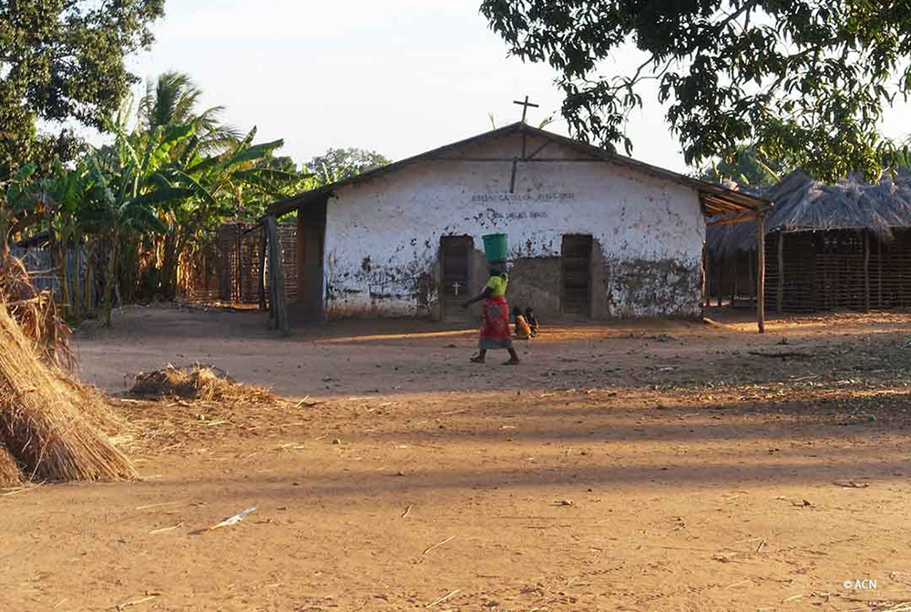 A modest rural chapel in northern Mozambique stands as a spiritual lifeline for a community deeply affected by conflict and displacement. (Courtesy of Aid to the Church in Need)