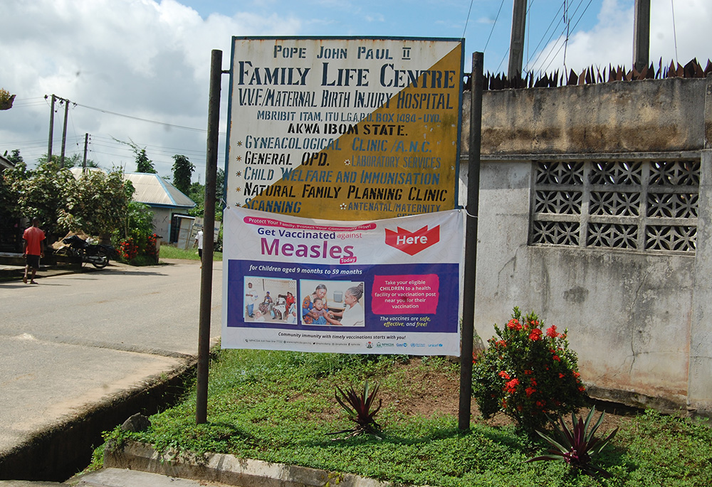 The Family Life Center, run by sisters of the Medical Missionaries of Mary in Mbribit Itam, Nigeria, offers free surgeries to women with obstetric fistula and treats other health issues.  (Valentine Benjamin)