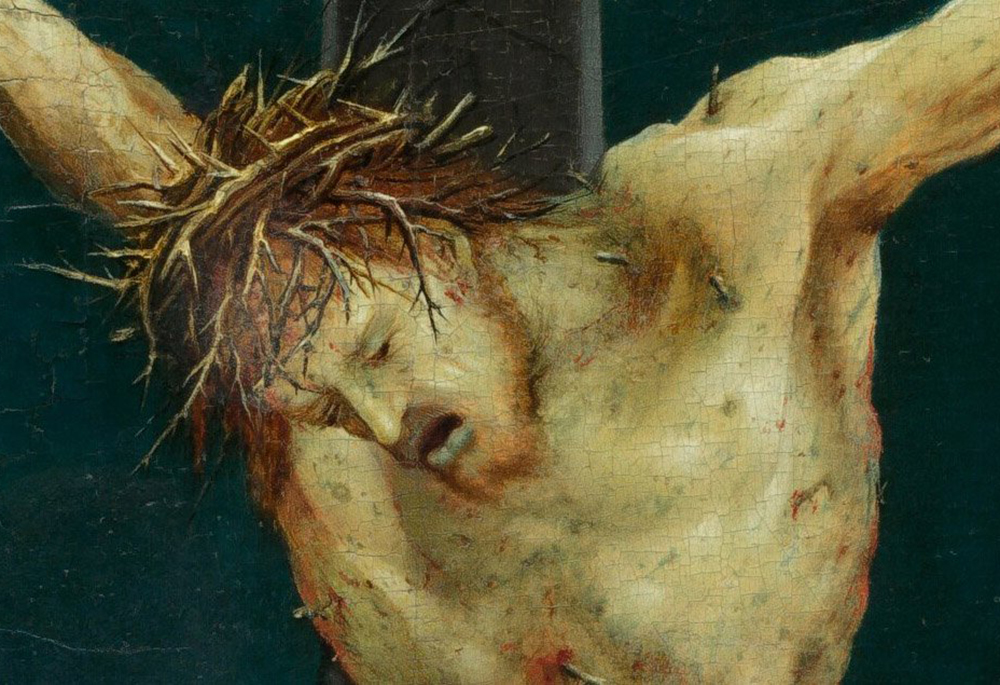 This is a detail of a painting by Matthias Grunewald entitled "The Small Crucifixion." (OSV News/Samuel H. Kress Collection via National Gallery of Art)