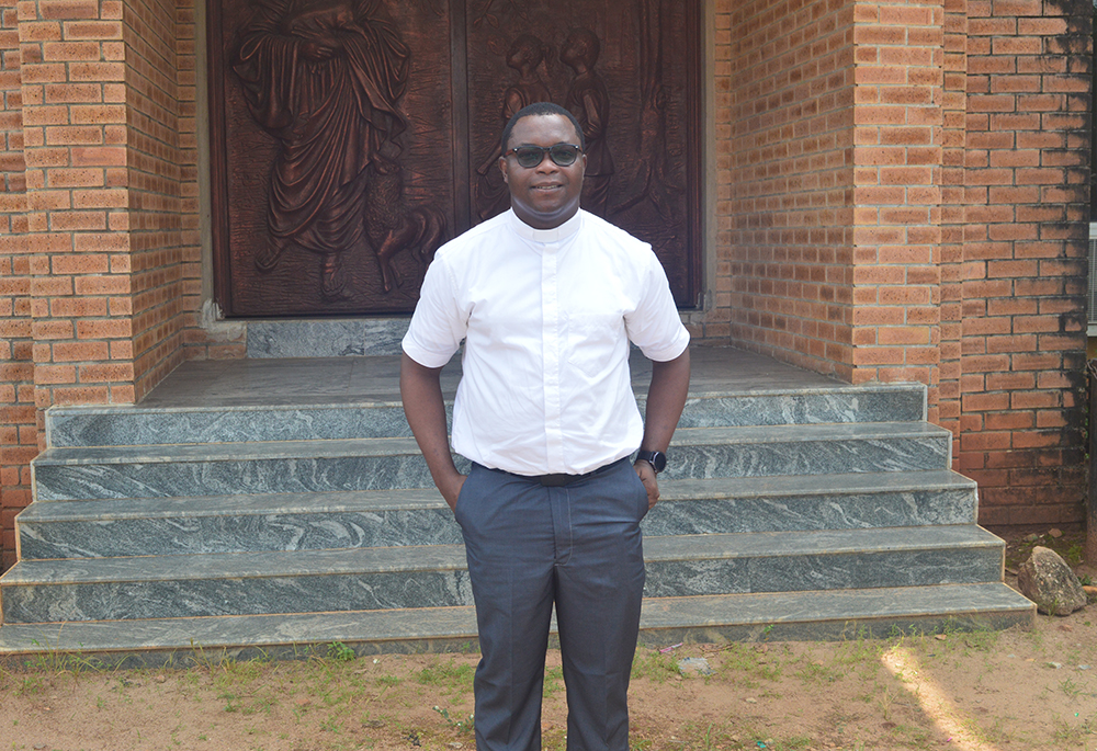 Fr. Benedict Onwugbenu, executive director of the Justice, Development and Peace Commission, who leads the legal team to provide pro-bono services to persons in incarceration until they are released, is pictured in Benin City, Nigeria. (Valentine Benjamin)