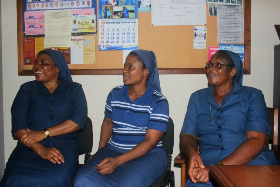 From left: Sr. Stella Agbawa, Sr. Margaret Ogbuja and Sr. Bibiana Emenaha of the Daughters of Charity of St. Vincent de Paul. From left: Sr. Stella Agbawa, Sr. Margaret Ogbuja and Sr. Bibiana Emenaha of the Daughters of Charity of St. Vincent de Paul.