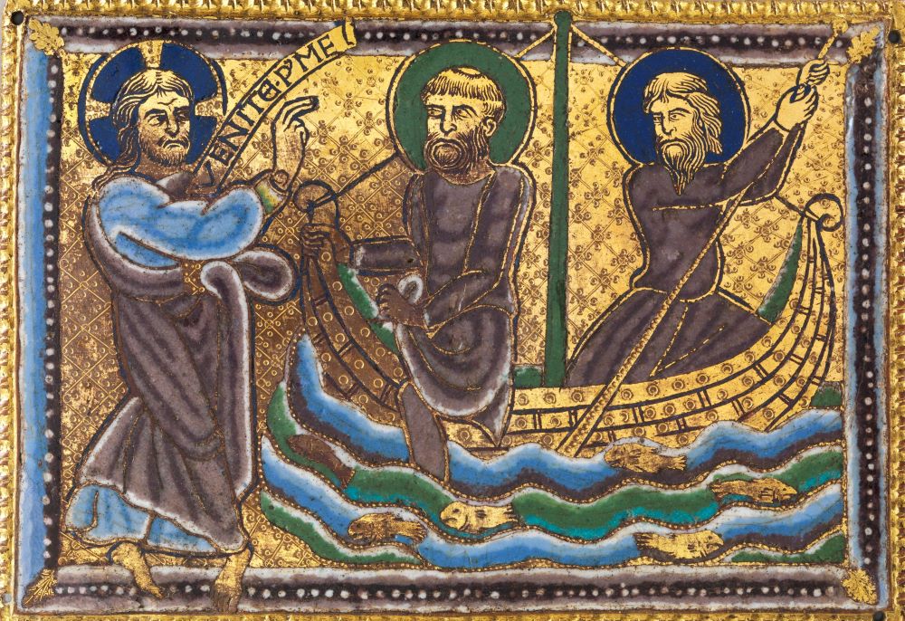 Plaque, "The Calling of Sts. Peter and Andrew," circa 1160–80 (Metropolitan Museum of Art/ The Cloisters Collection, 2013)