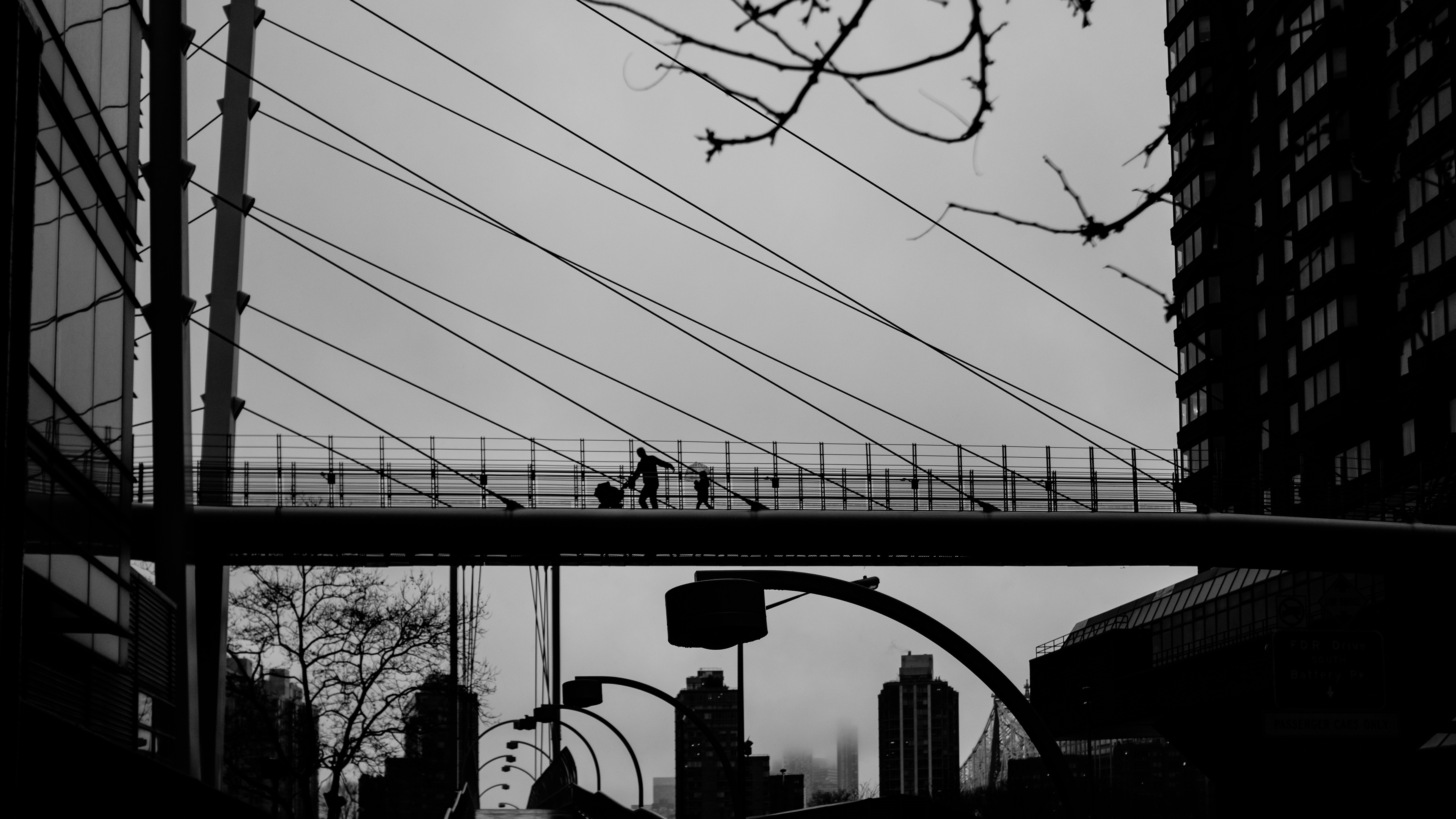 people on a bridge people on a bridge