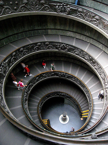 Double helix staircase in Vatican Museum Double helix staircase in Vatican Museum