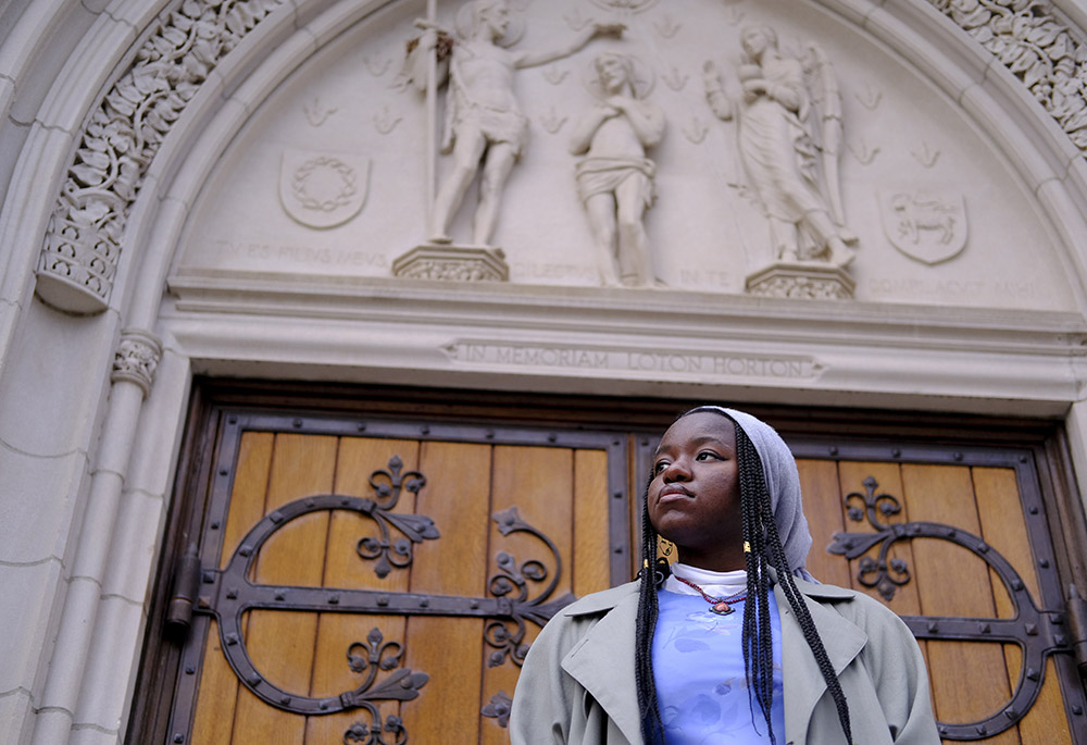 Nathalie Charles poses for a portrait outside the Princeton University Chapel Dec. 8 in Princeton, New Jersey. (AP photo/Luis Andres Henao) Nathalie Charles poses for a portrait outside the Princeton University Chapel Dec. 8 in Princeton, New Jersey. (AP photo/Luis Andres Henao)