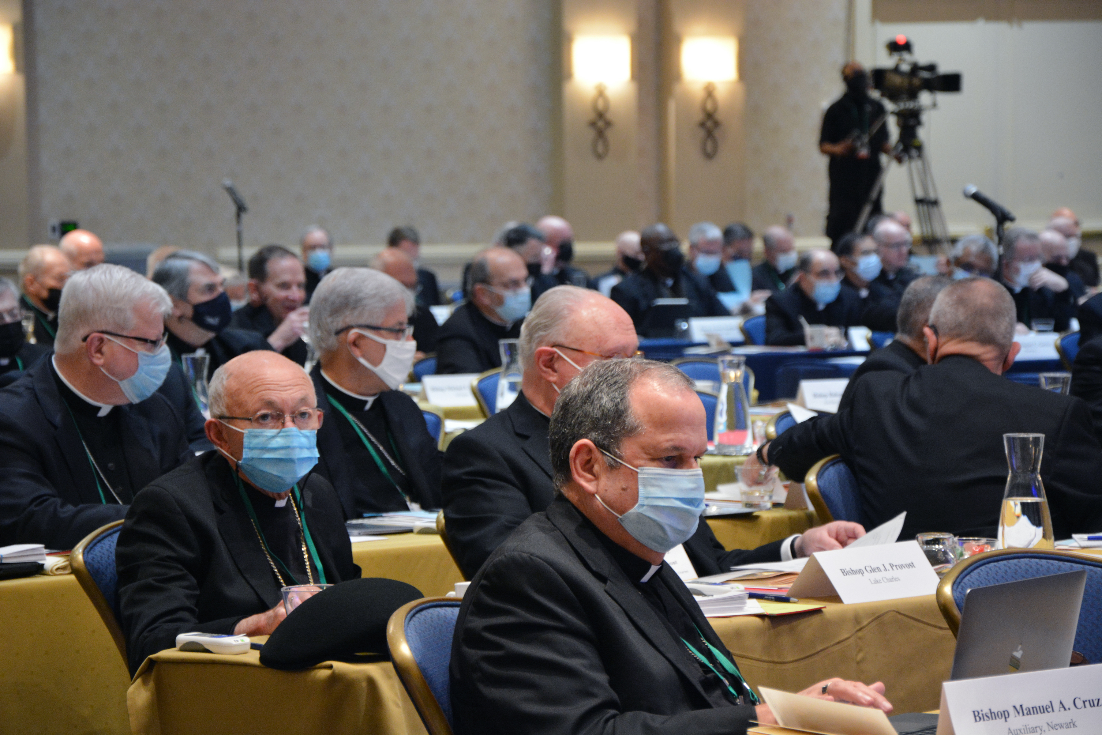 The United States Conference of Catholic Bishops holds its Fall General Assembly meeting, Tuesday, Nov. 16, 2021, in Baltimore. (RNS photo by Jack Jenkins) The United States Conference of Catholic Bishops holds its Fall General Assembly meeting, Tuesday, Nov. 16, 2021, in Baltimore. (RNS photo by Jack Jenkins)