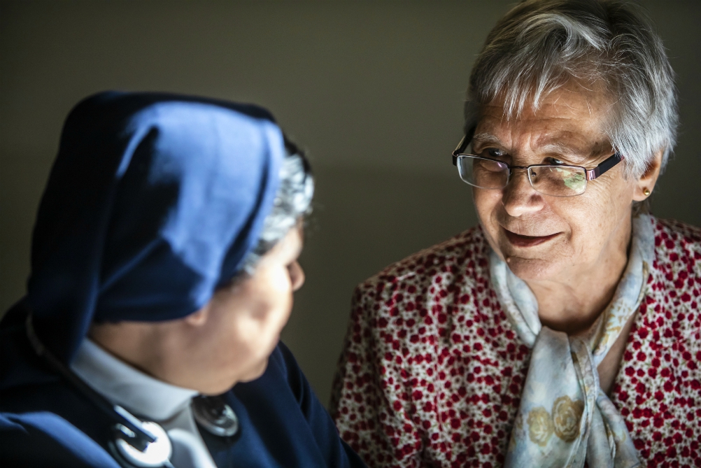 Guardian Angel Sr. Carmela Gibaja Izquierdo, right, ministers in El Salvador and is a representative of Central America's regional Talitha Kum network, Red Ramá. (Courtesy of Talitha Kum) Guardian Angel Sr. Carmela Gibaja Izquierdo, right, ministers in El Salvador and is a representative of Central America's regional Talitha Kum network, Red Ramá. (Courtesy of Talitha Kum)