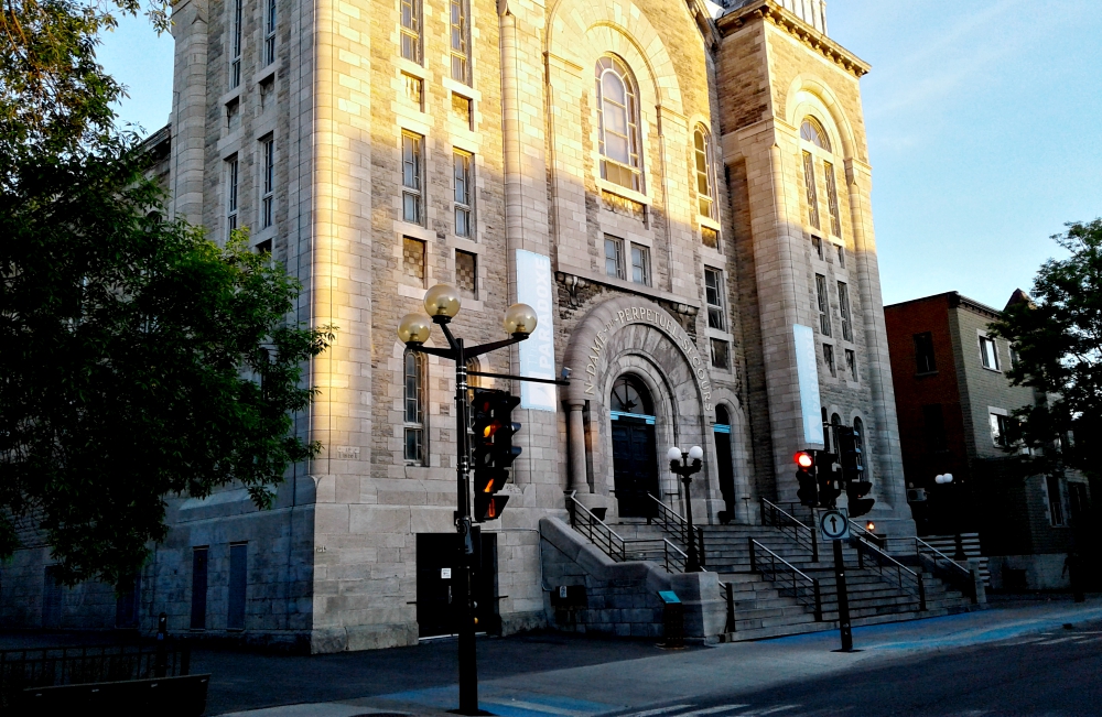 Montreal's Our Lady of Perpetual Help, a closed church that is now home to the Théâtre Paradoxe (Wikimedia Commons/Jeangagnon) Montreal's Our Lady of Perpetual Help, a closed church that is now home to the Théâtre Paradoxe (Wikimedia Commons/Jeangagnon)