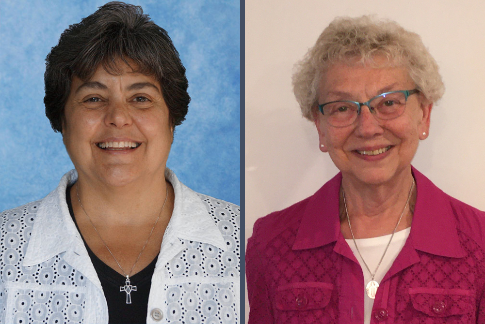Sr. Rebecca Ann Gemma of the Dominican Sisters of Springfield, Illinois, left, and Sr. Rose Marie Jasinski of the Sisters of Bon Secours, the two candidates for president-elect of the Leadership Conference of Women Religious (Aaron Tebrinke/Courtesy of th Sr. Rebecca Ann Gemma of the Dominican Sisters of Springfield, Illinois, left, and Sr. Rose Marie Jasinski of the Sisters of Bon Secours, the two candidates for president-elect of the Leadership Conference of Women Religious (Aaron Tebrinke/Courtesy of th