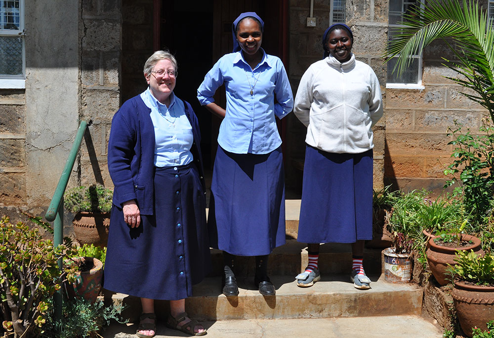 Members of the Daughters of Charity of St Vincent De Paul stand in front of their convent in Thigio. The sisters run close to 10 projects that seek to support the needy in the community. (Lourine Oluoch) Members of the Daughters of Charity of St Vincent De Paul stand in front of their convent in Thigio. The sisters run close to 10 projects that seek to support the needy in the community. (Lourine Oluoch)
