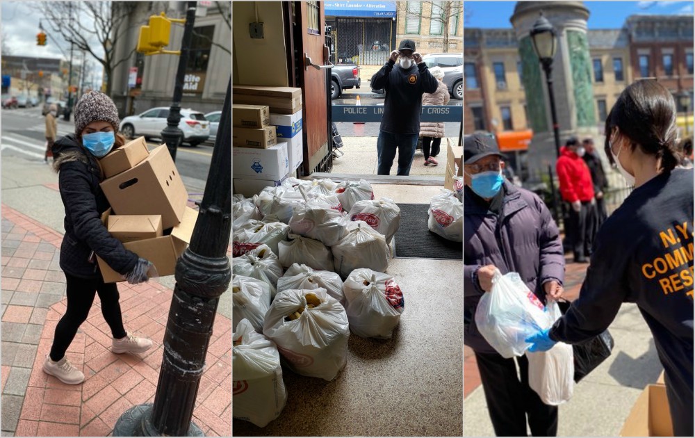 Hungry Monk volunteers distribute food throughout New York City. (Photos by Fr. Mike Lopez) Hungry Monk volunteers distribute food throughout New York City. (Photos by Fr. Mike Lopez)