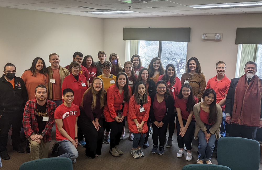 Attendees are pictured at a young adult integral ecology retreat co-sponsored by Catholic Climate Covenant and the Archdiocese of Chicago. Anna Robertson is pictured in the front row, fourth from the left. (Courtesy of Anna Robertson) Attendees are pictured at a young adult integral ecology retreat co-sponsored by Catholic Climate Covenant and the Archdiocese of Chicago. Anna Robertson is pictured in the front row, fourth from the left. (Courtesy of Anna Robertson)