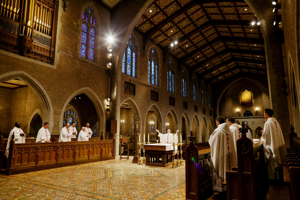 Mass is celebrated in 2016 at the chapel of Sacred Heart Major Seminary in Detroit. (CNS/Courtesy of Sacred Heart Major Seminary) Mass is celebrated in 2016 at the chapel of Sacred Heart Major Seminary in Detroit. (CNS/Courtesy of Sacred Heart Major Seminary)
