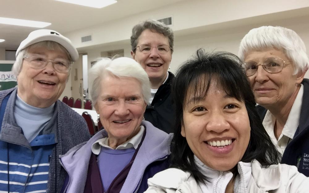 Five Dominican sisters take a break from their ministry to migrants. Five Dominican sisters take a break from their ministry to migrants.