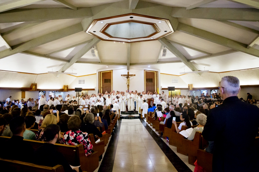 The ordination Mass for the Jesuits' West Province is celebrated June 9 at Our Lady of Mount Carmel Parish in San Ysidro, California. (Jon Rou) The ordination Mass for the Jesuits' West Province is celebrated June 9 at Our Lady of Mount Carmel Parish in San Ysidro, California. (Jon Rou)