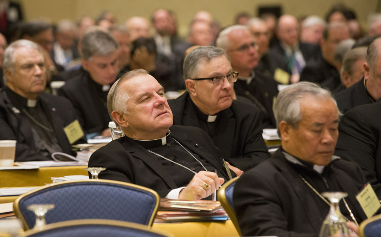 Members of the U.S. Conference of Catholic Bishops attend the opening session of their annual fall meeting Nov. 11 in Baltimore. (CNS/Nancy Phelan Wiechec)