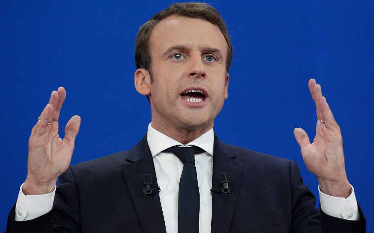 French President-elect Emmanuel Macron (CNS photo/Yoan Valat, EPA)