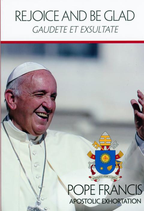 Pope Francis' new apostolic exhortation, "Gaudete et Exsultate" ("Rejoice and Be Glad"), was released at the Vatican April 9. (CNS) Pope Francis' new apostolic exhortation, "Gaudete et Exsultate" ("Rejoice and Be Glad"), was released at the Vatican April 9. (CNS)