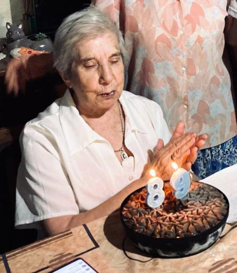Hna. María del Carmen Riguetti La Hna. María del Carmen Riguetti celebró sus 89 años repasando su caminar entre el pueblo pobre de Pozo del Tigre, en Formosa, Argentina. (Foto: cortesía Hna. María del Carmen Riguetti)