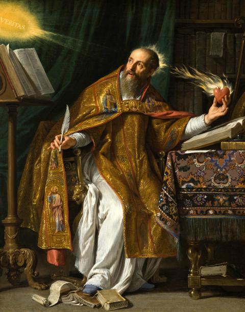 St. Augustine St. Augustine, once driven by passion, pleasure, and the ambition for knowledge and fame, came to recognize that only the true love discovered in the Scriptures — the love of God who humbled himself to become man — can give us true peace. (Wikimedia Commons)