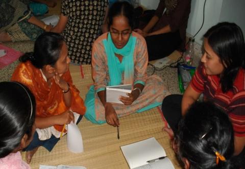 Katherine Keefer's workshop for the women writers' workshop "Tell Your Tale & Write Your Heart Out" (Margaret Gonsalves)
