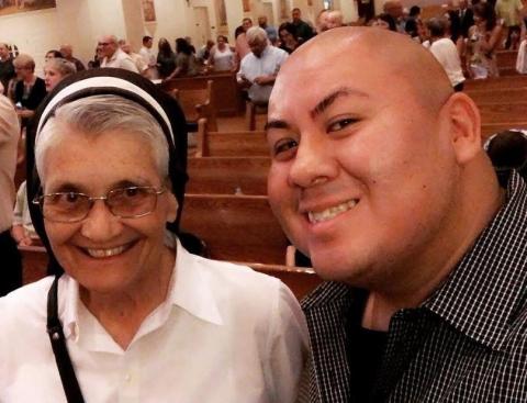 Sr. Carla Riach and Manuel Martinez  Sr. Carla Riach and Manuel Martinez