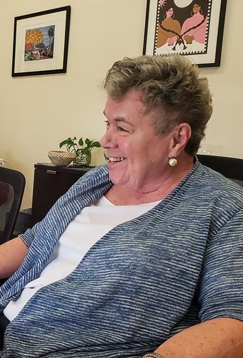 Sr. Annelle Fitzpatrick of the Sisters of St. Joseph of Brentwood (GSR photo/Chris Herlinger)