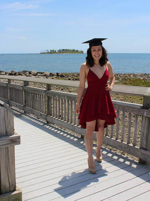 Graduating from my hometown and trying to make the best of it by taking a fun photoshoot in May 2020 (Provided photo) Graduating from my hometown and trying to make the best of it by taking a fun photoshoot in May 2020 (Provided photo)