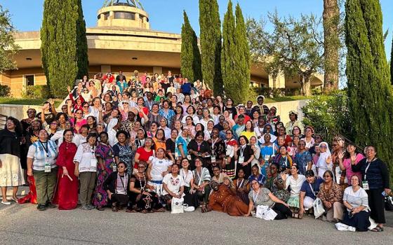 Nearly 200 sisters under 65 gathered at Fraterna Domus Sacrofano in Rome for Hope 2025, with over 100 more participating virtually despite time zone differences. (Courtesy of the Leadership Collaborative)