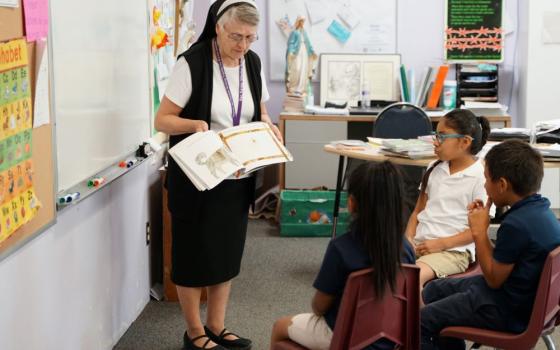 Sr. Rosalyn Muraski, a member of the Franciscan Sisters of Christian Charity, serves as a special interventionist at the San Xavier Mission School on the Tohono O'odham Nation reservation in Tucson, Arizona (Courtesy of Franciscan Sisters of Christian Charity)
