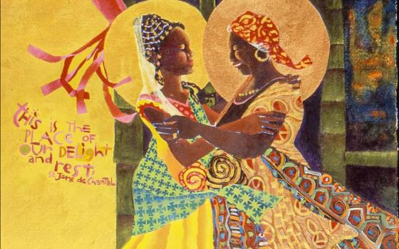 "The Windsock Visitation" by Oblate of St. Francis de Sales Br. Mickey McGrath, commissioned by the Sisters of the Visitation in Minneapolis (Mickey McGrath)